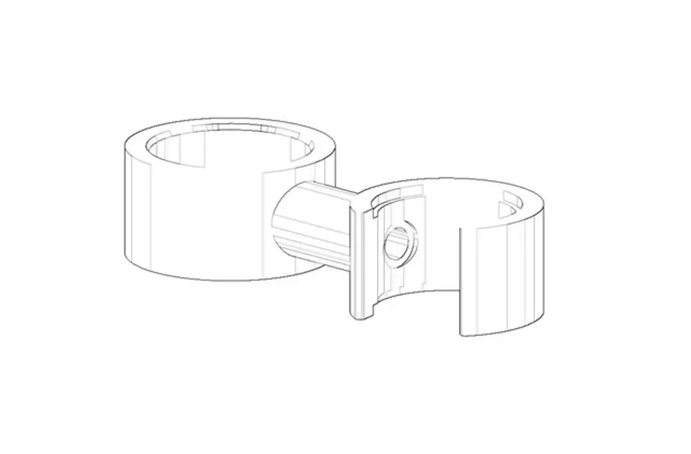 DORNBRACHT Halter für Brause Stand ERSATZTEILE 04281002901 chr gebürstet, 04281002901-93 Galeriebild 1